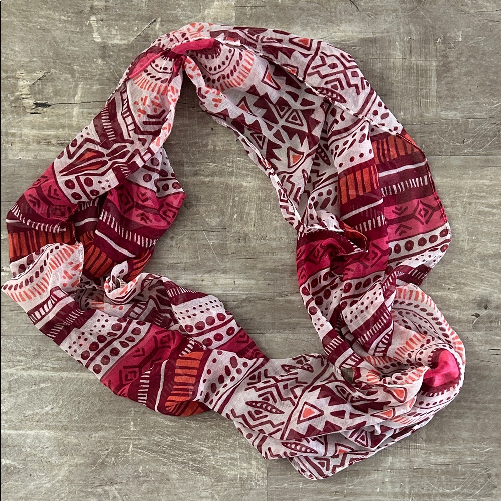 Fall Geometric Patterned Scarf - Picture 1 of 4